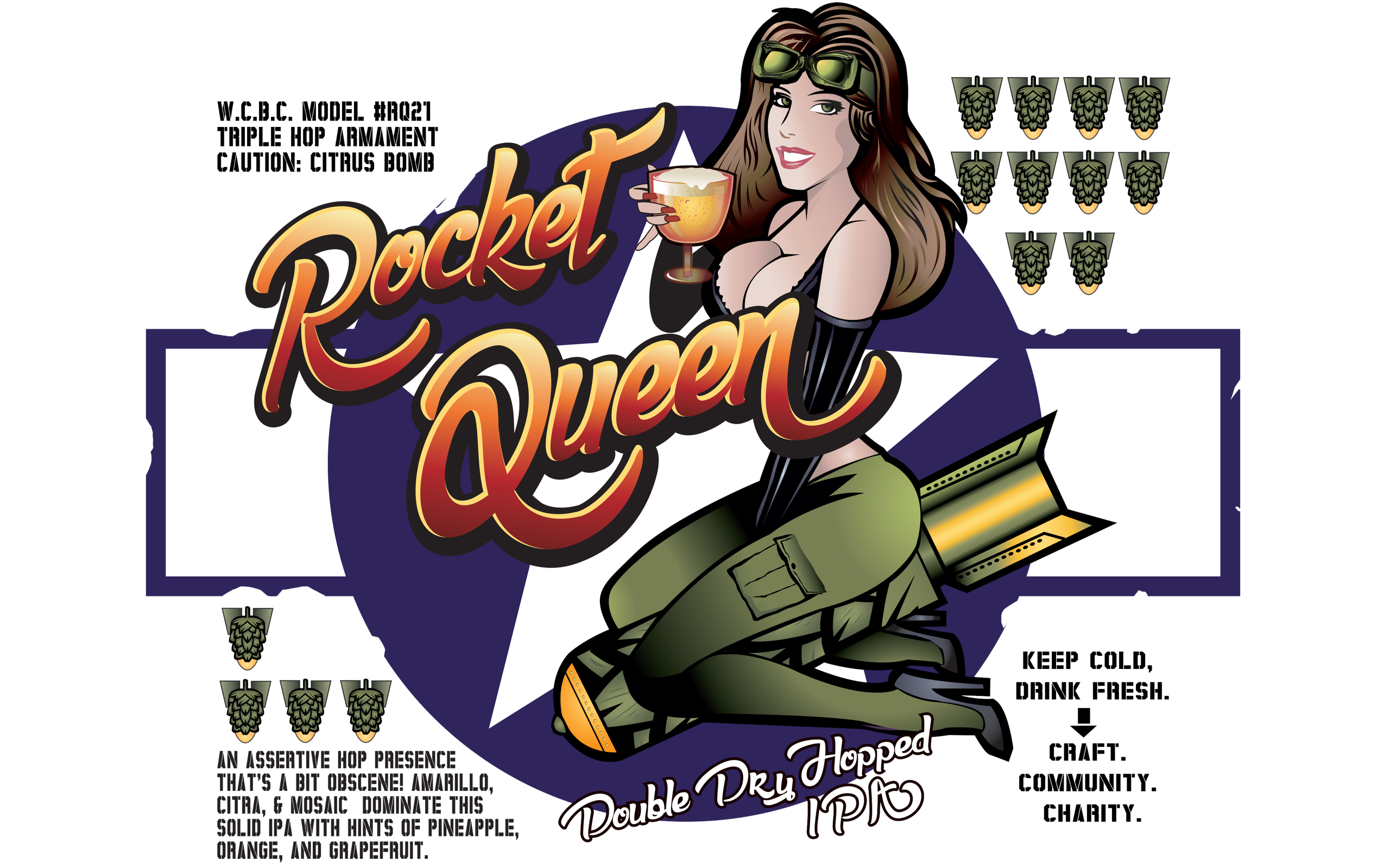 Rocket Queen DDH IPA 4-Pack | Will County Brewing Company